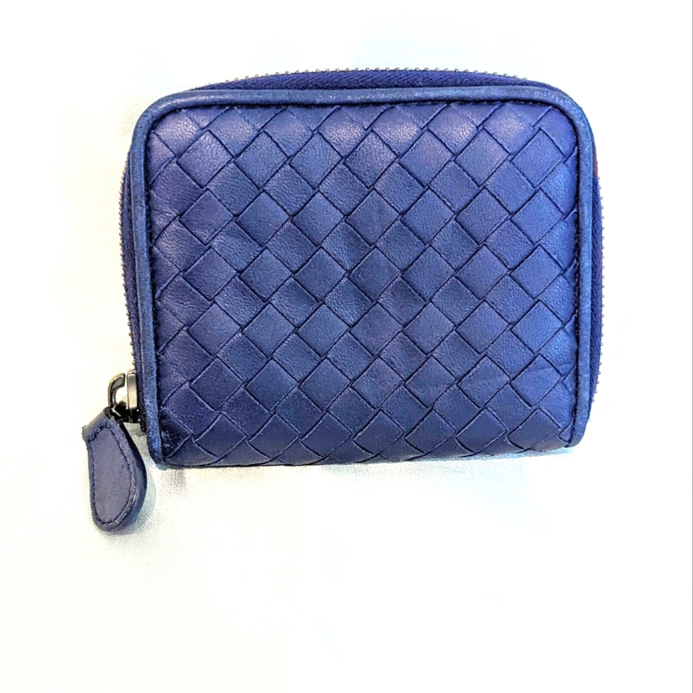 Bottega Veneta Intrecciato Nappa Zip Around Coin Purse